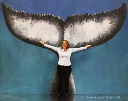 346 Emeline Rechaussat avec La Queue de la Baleine au Salon de la plongée/Paris